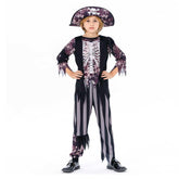 Caribbean Pirates Cosplay Costume For Kids Boys Full Set Outfits Halloween Carnival Suit